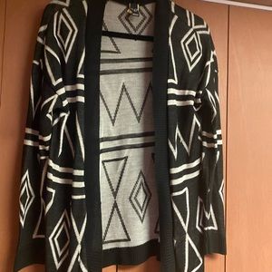 Black and white Aztec cardigan
